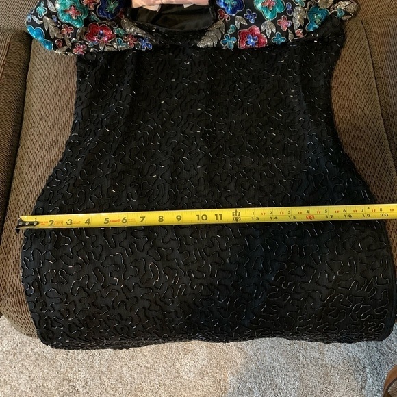 Laurence Kazar evening dress fully beaded. Size xl. New Years Eve attire. - Picture 13 of 15